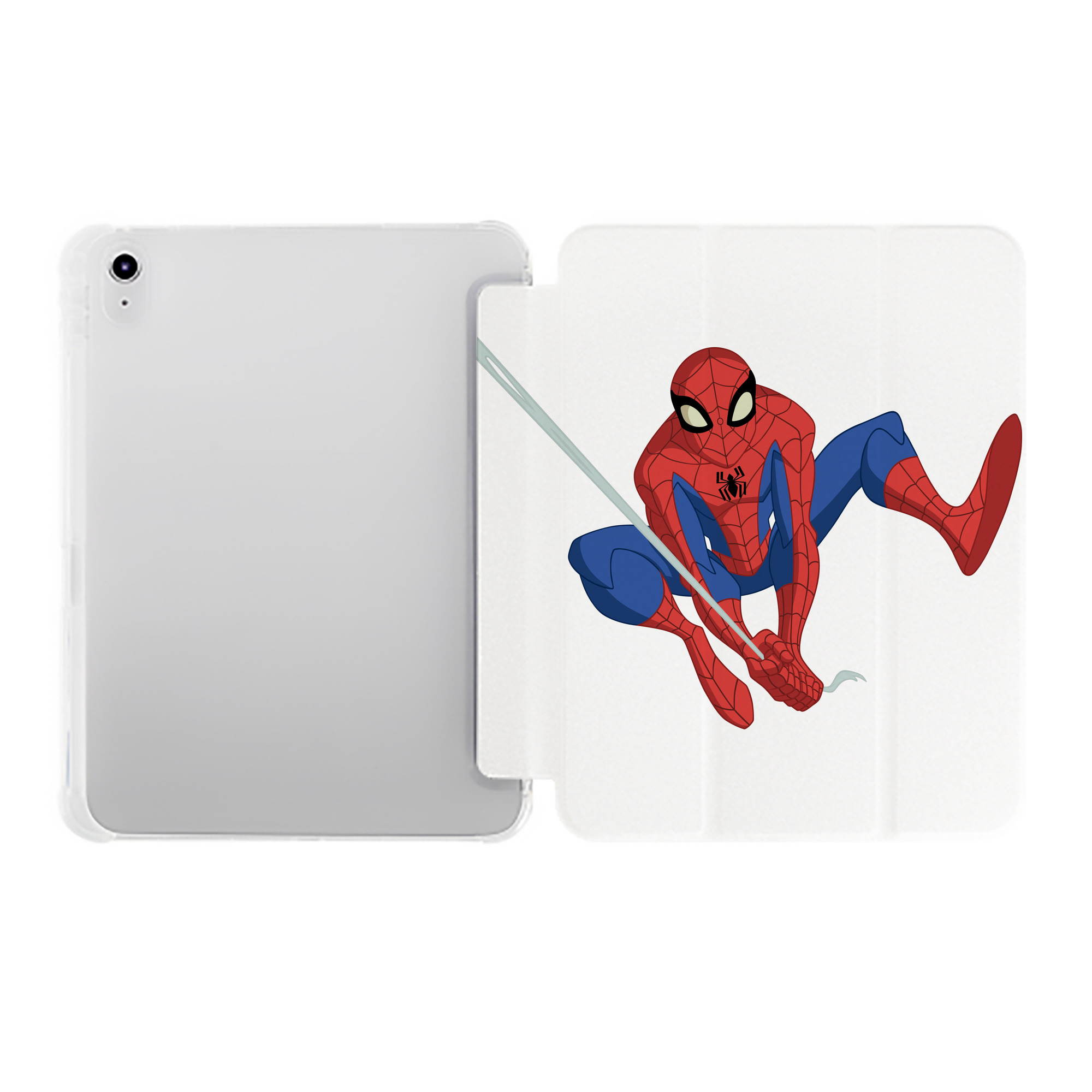 （画像用） アベンジャーズ The Avengers IPad ケース ペン収納付き 三つ折りスタンド PUレザー×シリコン 対応機種9.5/10.5/10.9インチ